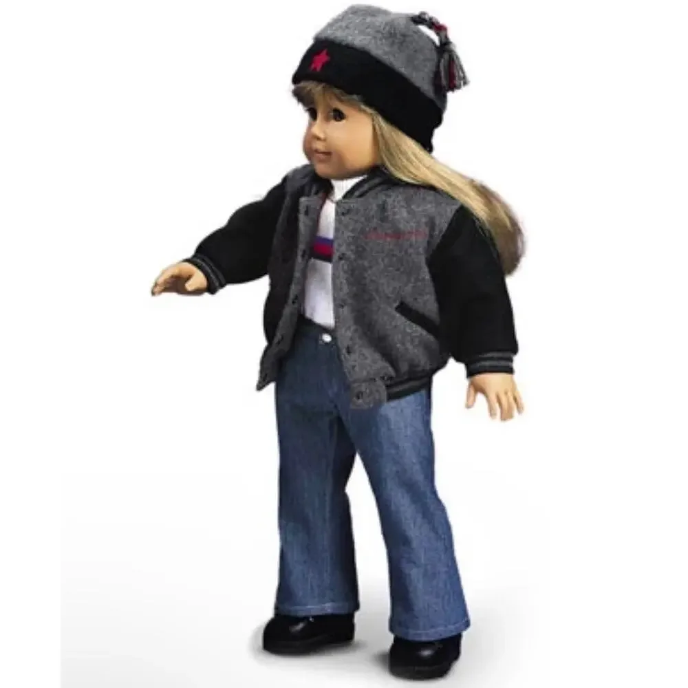 American Girl Blue Jean Basics II Pleasant Co Boy Turtleneck Jeans Socks Shoes
